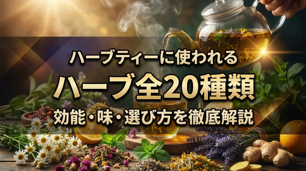 ハーブティーに使われるハーブ全20種類|効能・味・選び方を徹底解説