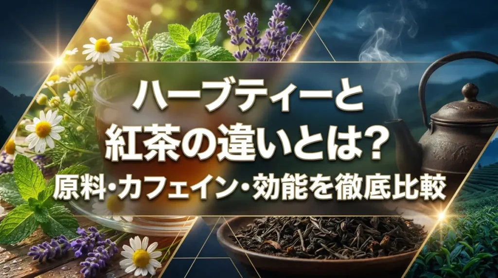 ハーブティーと紅茶の違いとは？原料・カフェイン・効能を徹底比較