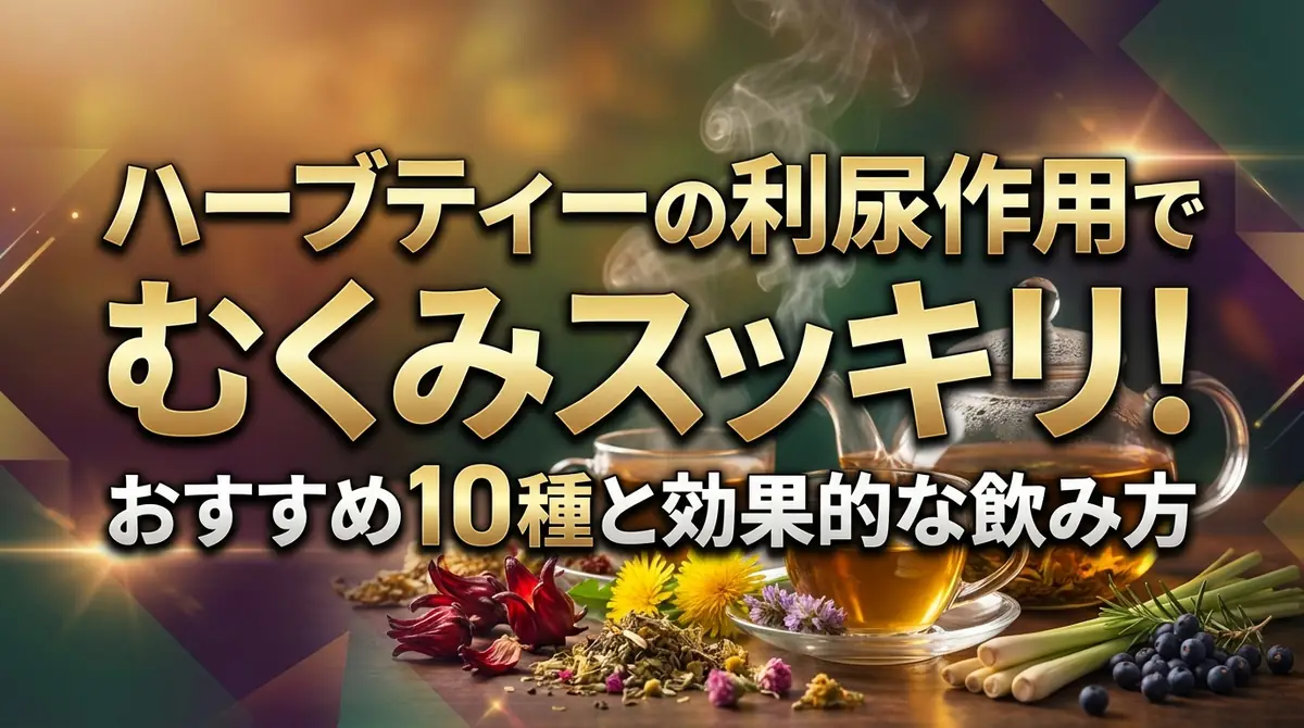 ハーブティーの利尿作用でむくみスッキリ!おすすめ10種と効果的な飲み方